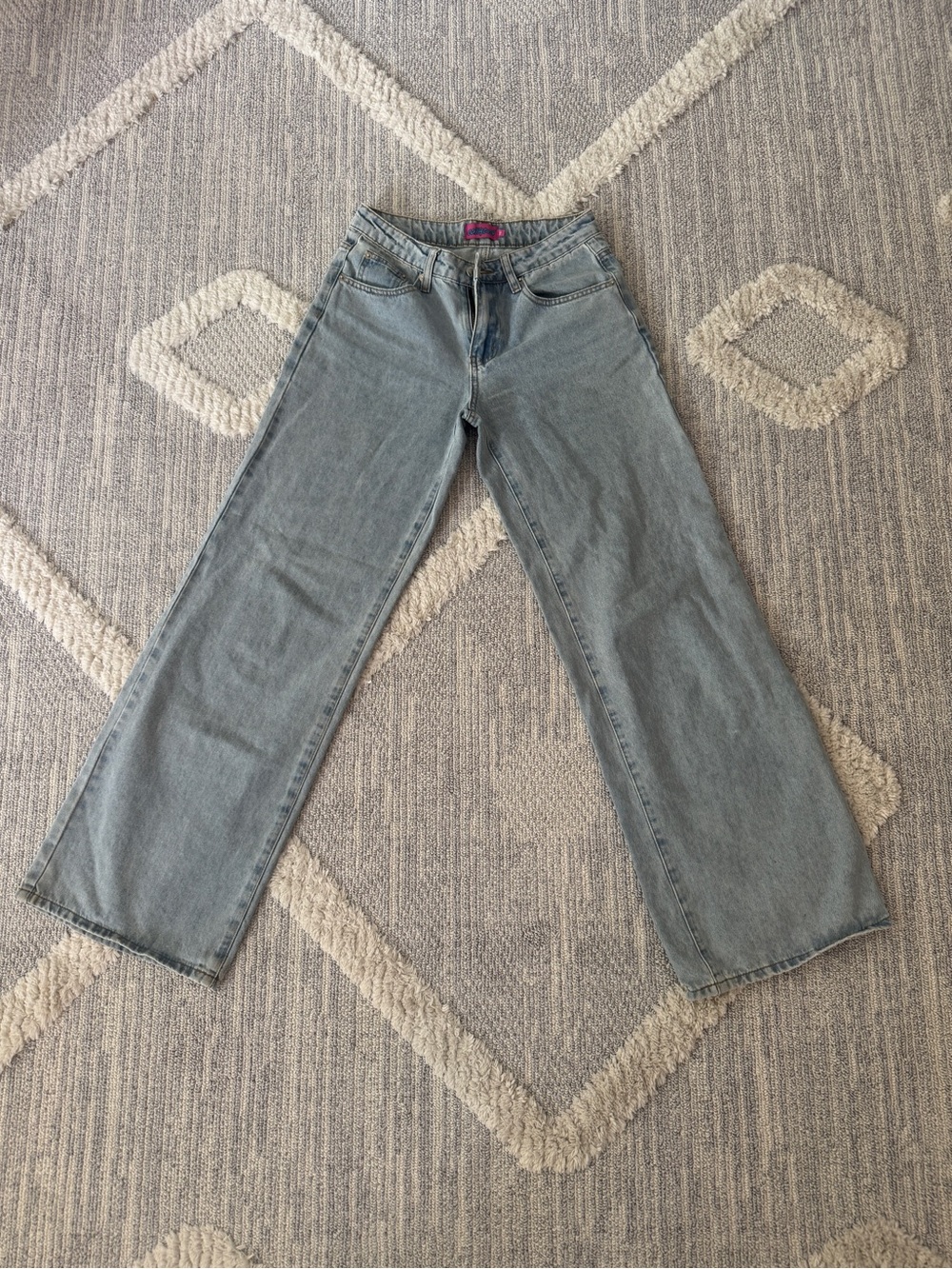 Edikted low rise baggy jeans XS